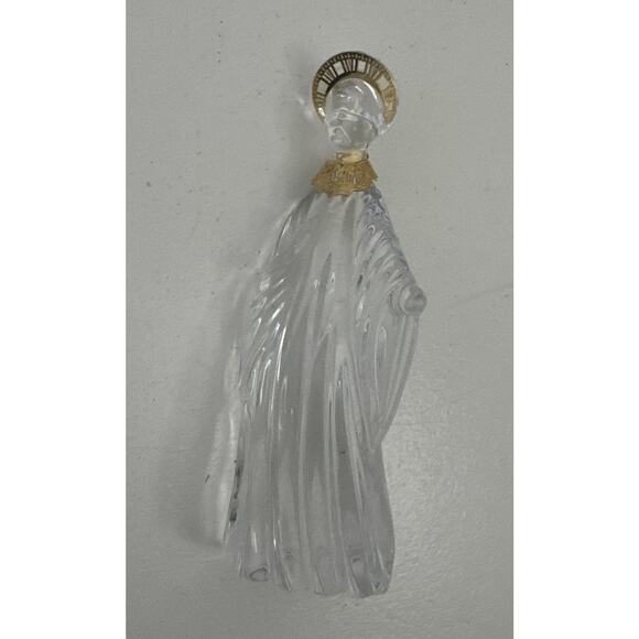 VTG GORHAM Lead Crystal MARY Nativity Figurine Replacement 24K GOLD PLATED Trim - Picture 5 of 9